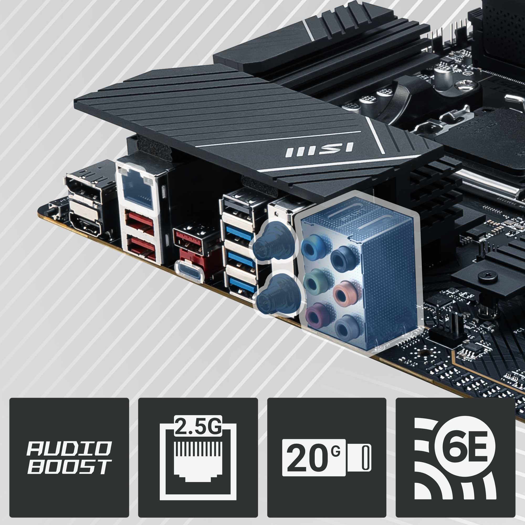 MSI PRO B650-P WIFI AM5 AMD B650 SATA 6Gb/s DDR5 Ryzen 7000 ATX